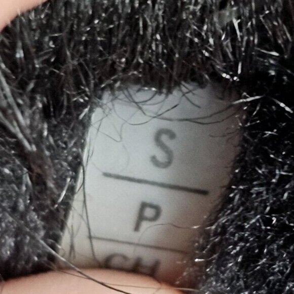 T Tahari Women's Size Small Coat Faux Fur Trim Gray Black Penny Lane Style - Picture 3 of 7